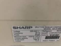 SHARP inverter 1.5 ton ac