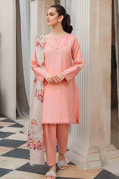 Embroidered lawn dresses/3 PCs dresses/Embridered dresses/