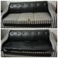 7 seater sofa set and centre table with 2 side tables