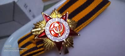 SOVIET MILITARY MEDAL MADE IN 1942, DURING WORLD WAR II, GOLD PLATED