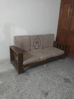 wooden sofa