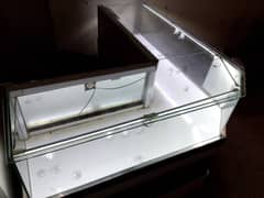 wood and glass jewelry counter