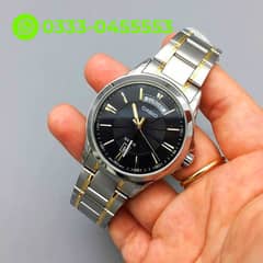 Casio MTP-138,1 Day & Date, Two Tone Stainless, Like New (Read Add)