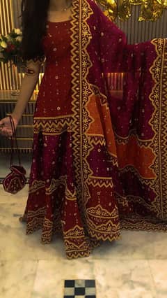 Bridal dress ( can wear on mehndi as well as barat )