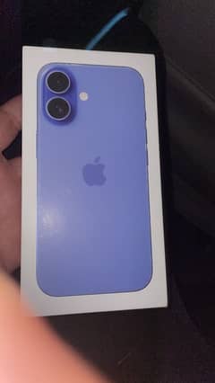 I phone 16 Jv box pack colour blue 128 gb