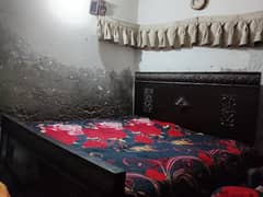 wooden bed