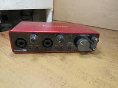 scarlett focusrite sound card  dual channel 3rd generation