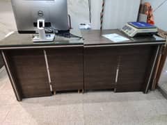2 Pcs Office Table Lasani MDF (2.5x3 Ft)