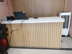 wood counter