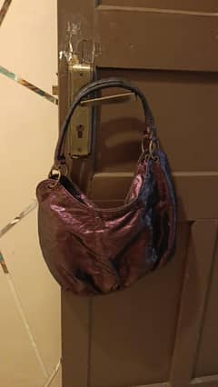 Purple Shimmery Handbag/Shoulder bag