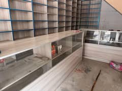 Shop Racks and Counter And shop door mirror