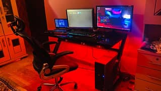  Premium Z-Shape RGB Gaming & Office Table – 4x2 Size
