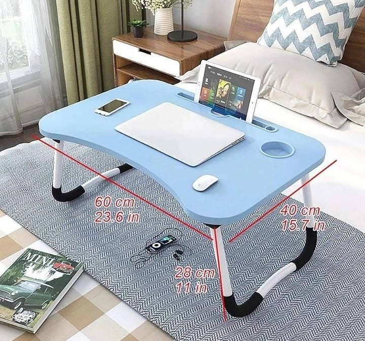 Wooden Adjustable Laptop Table Study Table| Multipurpose Folding Table 3