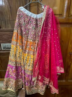Block Printed Mirror Worked Lehenga Full set