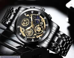 Men's chronograph watch stain less steel with free home delivery