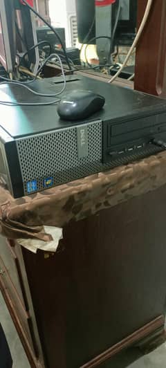 dell destop 7010 with dell led 27 inch + mo