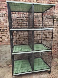 6 portion Angle cage For For big Parrots | best for Raw &Ringneck