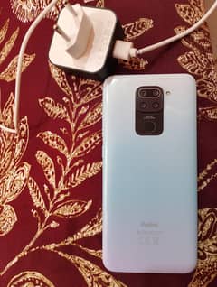 Redmi note 9 6/128 good condition with box charger