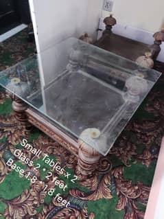 Set of 3 Solid wood tables for sale