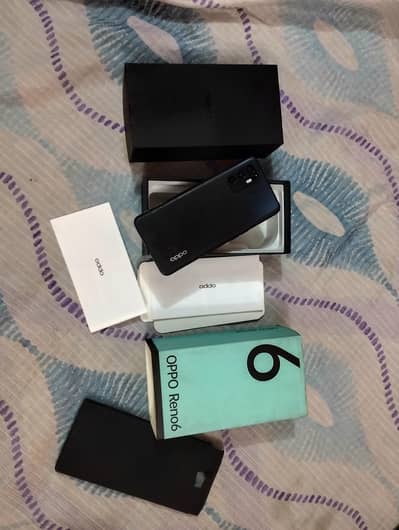 oppo reno 6 8+8 128gb + box charger
