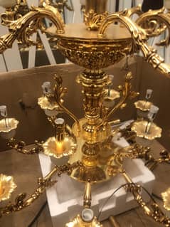 Gold electroplated Chandelier