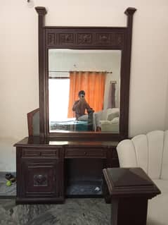 Pure wooden dressing table.