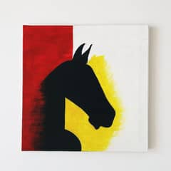 "Majestic Horse Painting – Handmade Canvas Art for Wall Décor"