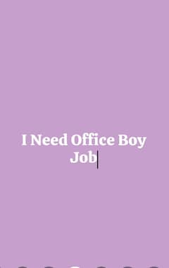 Office Boy Job
