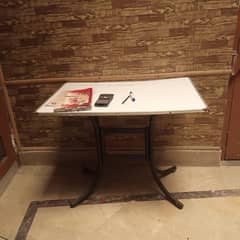 Study and work table with white board top