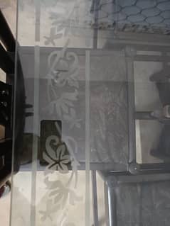 dining table with 8 chairs with glass top