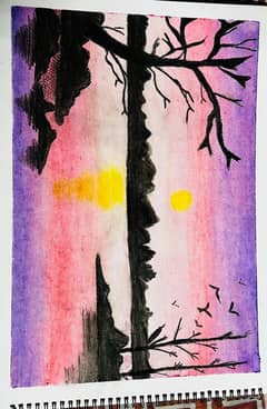 crayon drawing painting pastel
