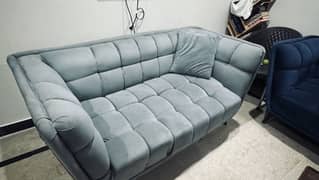 7 Seater Stylish Sofa Set – Blue & Grey
