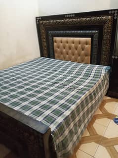 bed with side tables