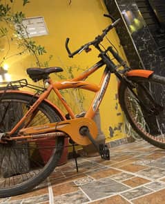 stunning orange cycle perfect for sporty race