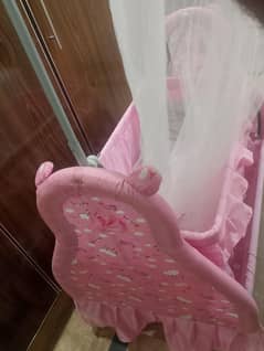 Kids Baby Bed with Net and Soft Padding