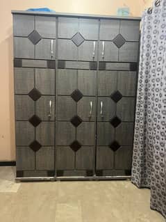 3 door almari with cupboard