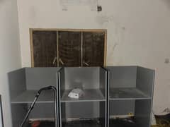 Office furniture for sale 5 cabine (1 boss chair)(4 sitting chair)
