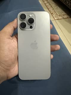 I phone V15 pro max pta approved natural titanium 256 GB