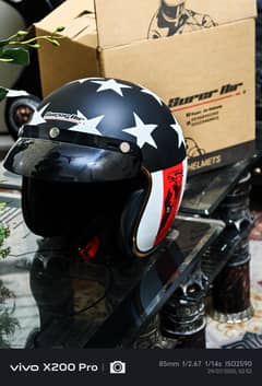 Super Air Cafe Racer Helmet Brand New
