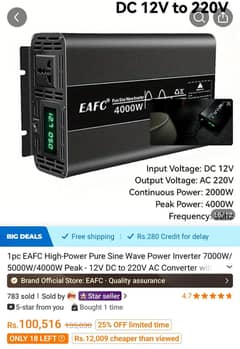 Brand new pure sine wave 4kw inverter for sale  at old price