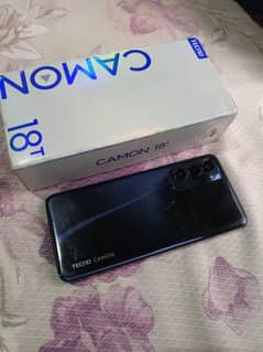 tecno camon 18T. . . 4/128. . . . . . box charger Saath Hai . 03281731203