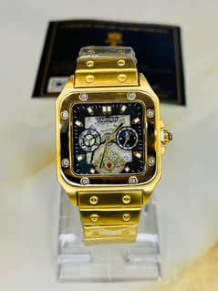 Gold Square Premium Watch