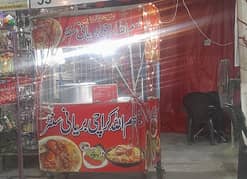 neat and clean biryani stall for sale