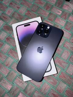 14 pro max 256 jv 89 health purple full box urgent sale