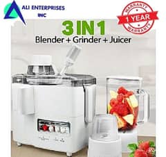National 3in1 juicer machine copper motor. with 1 year of warranty