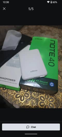 infinix note 40 PTA Approved 256/8