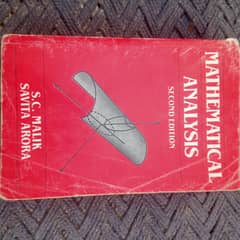 mathematical analysis by s. c Malik & Savita arrora(ms. c math book)