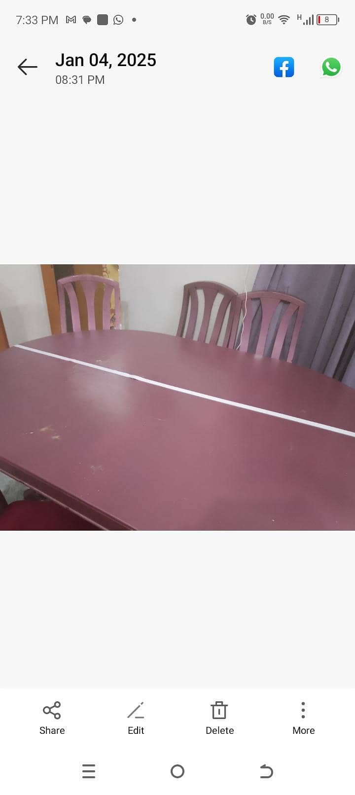 dinning table solid 4