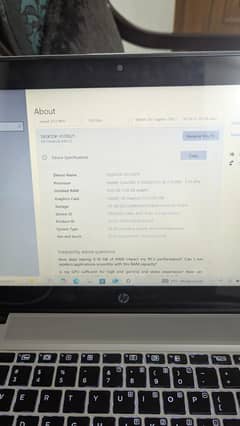 Hp EliteBook 8/128 i7 6th gen touch