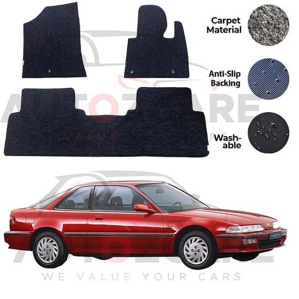 Honda Integra Genuine Fitting Carpet Floor Mat 3PCS - Model 1989-1993